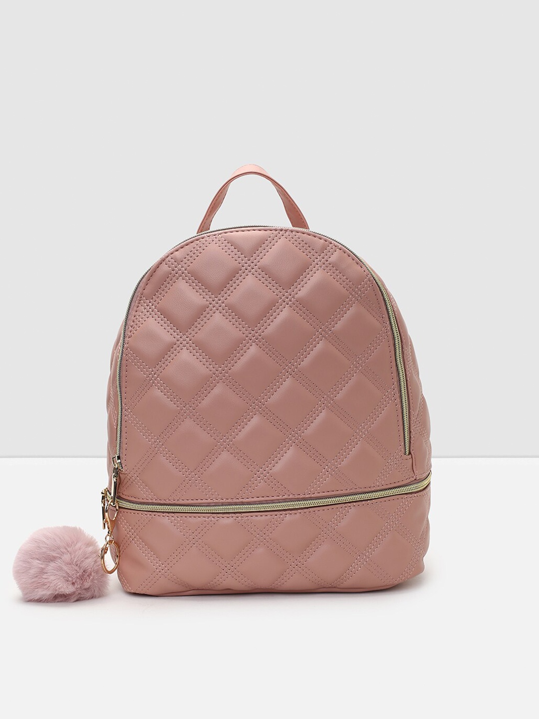 

max Women Quilted Backpack, Nude