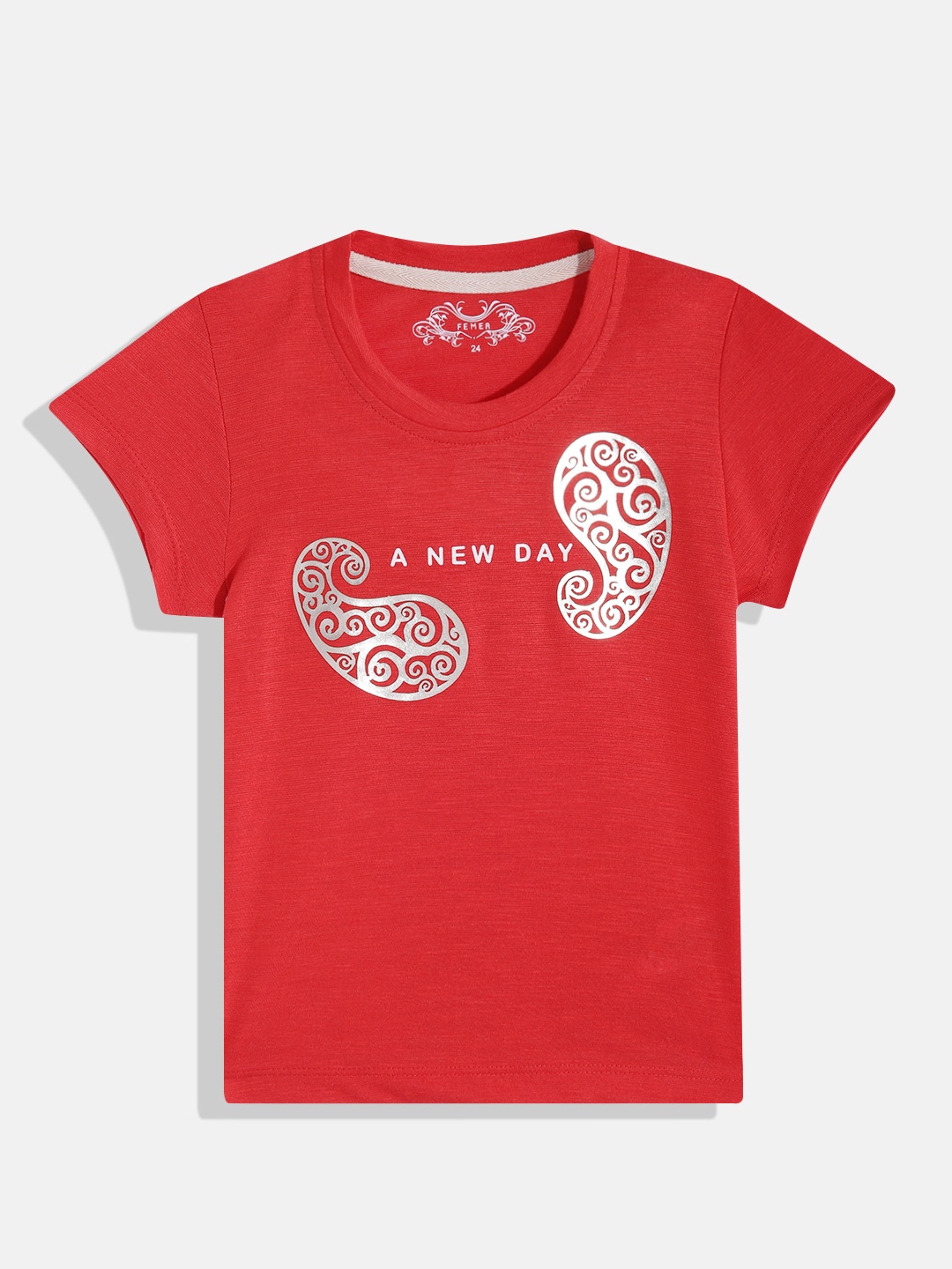 

FEMEA Printed Top, Red