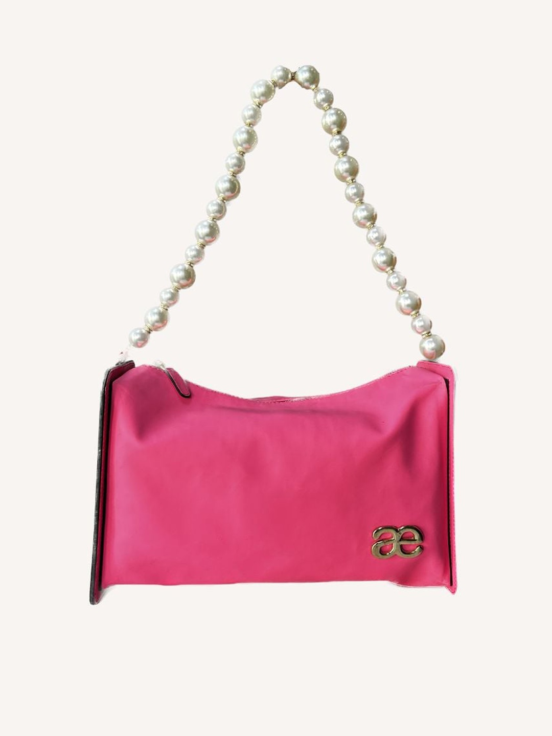 

Aegte Women PU Oversized Structured Hobo Bag, Pink