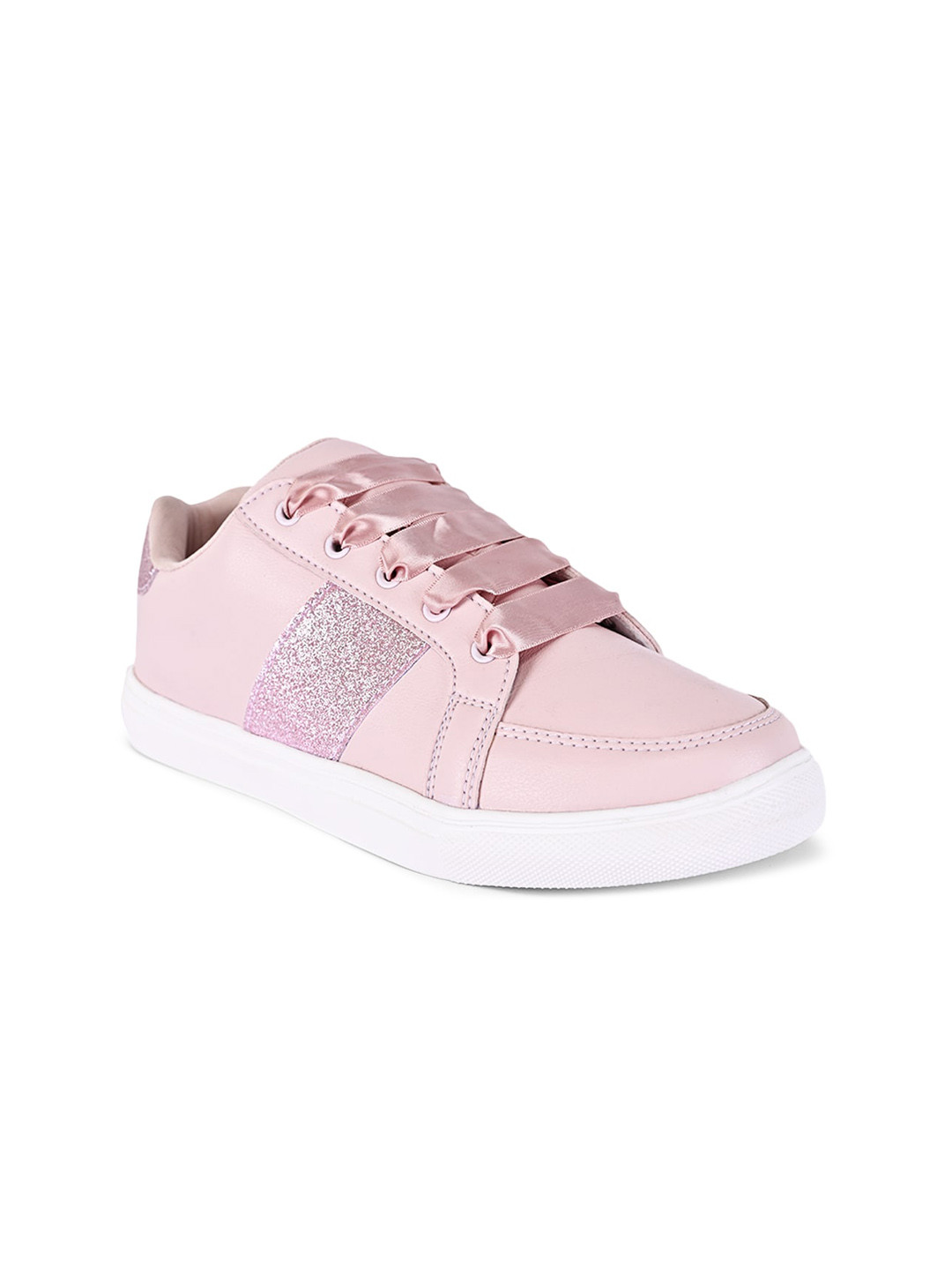 

KazarMax Women Shimmer Memory Foam Insole Sneakers, Pink