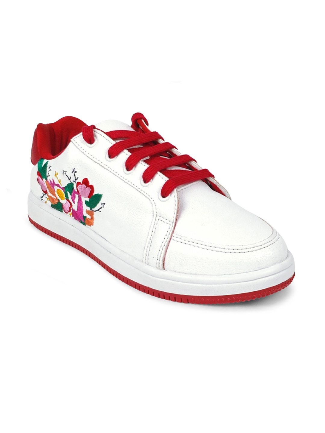 

KazarMax Women Embroidered Sneakers, White