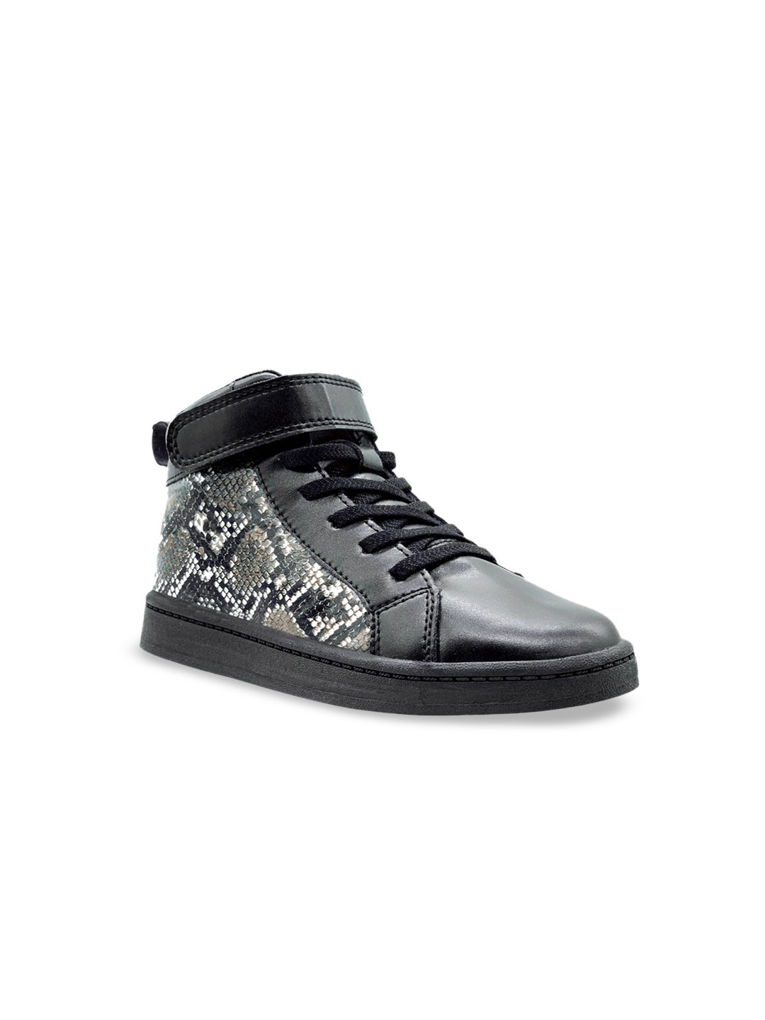 

KazarMax Women Animal Printed Mid-Top Sneakers, Black