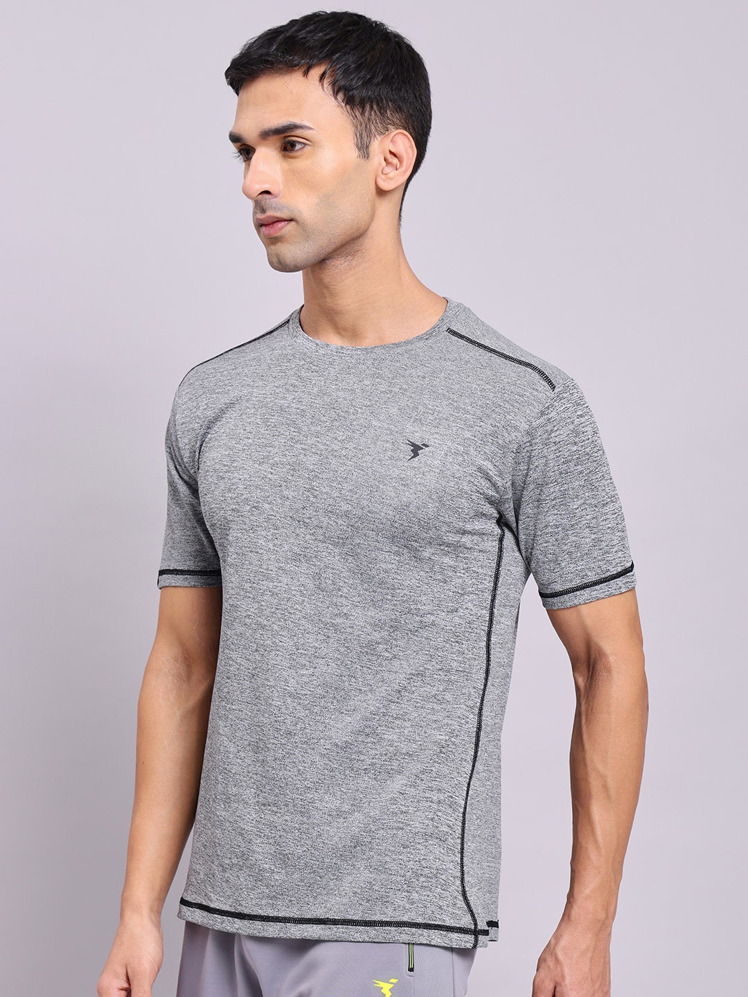 

Technosport Antimicrobial Training And Gym Sports T-shirt, Grey