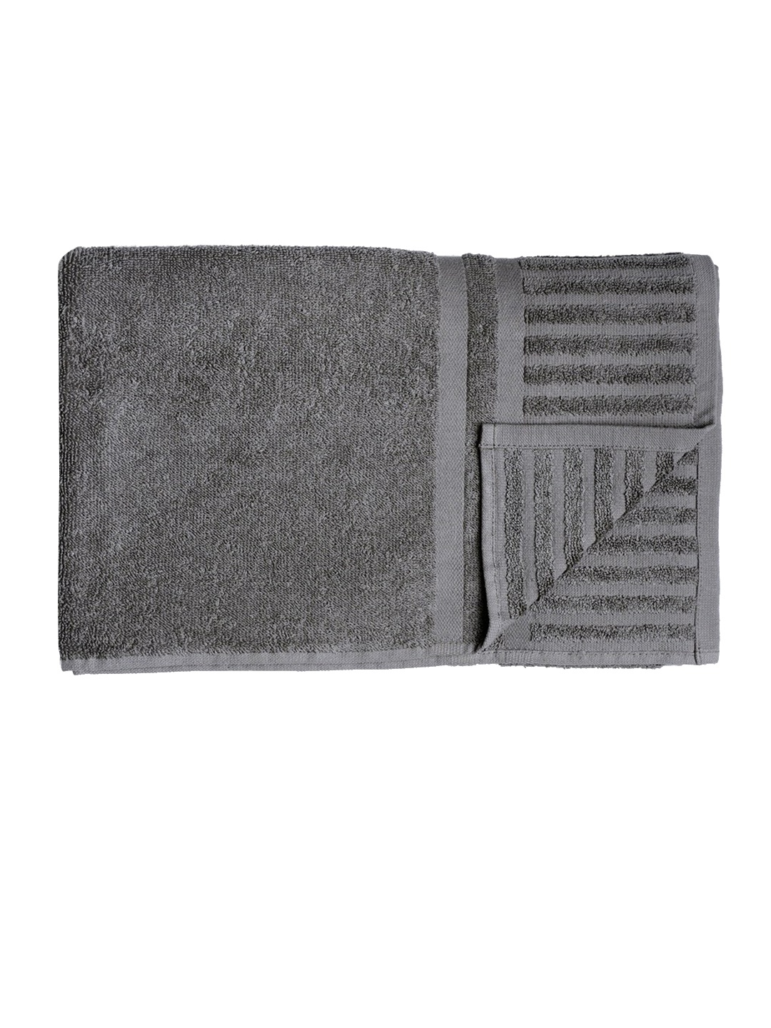 

HOUMN Scenic 2-Pcs Grey 500 GSM Terry Cotton Bath Towels