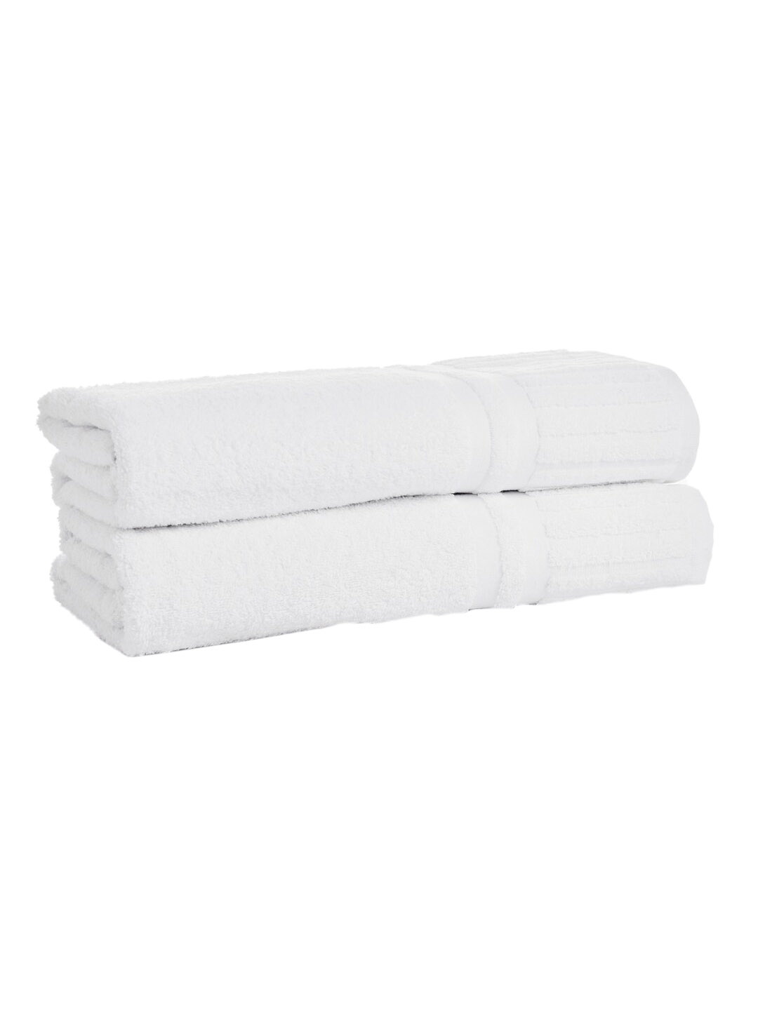 

HOUMN Scenic 2-Pcs White 500 GSM Terry Cotton Bath Towels