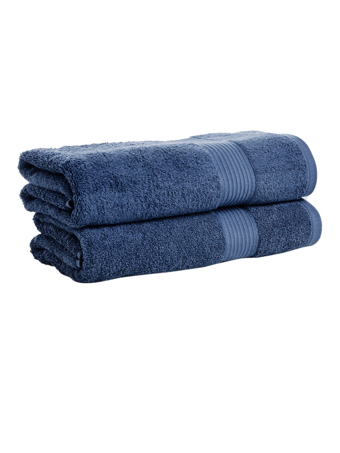 

HOUMN Horizon 2-Pcs Blue 500 GSM Terry Cotton Bath Towels