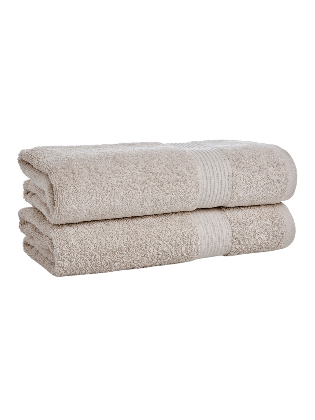 

HOUMN Horizon 2-Pcs Beige Self-Designed 500 GSM Terry Cotton Bath Towels