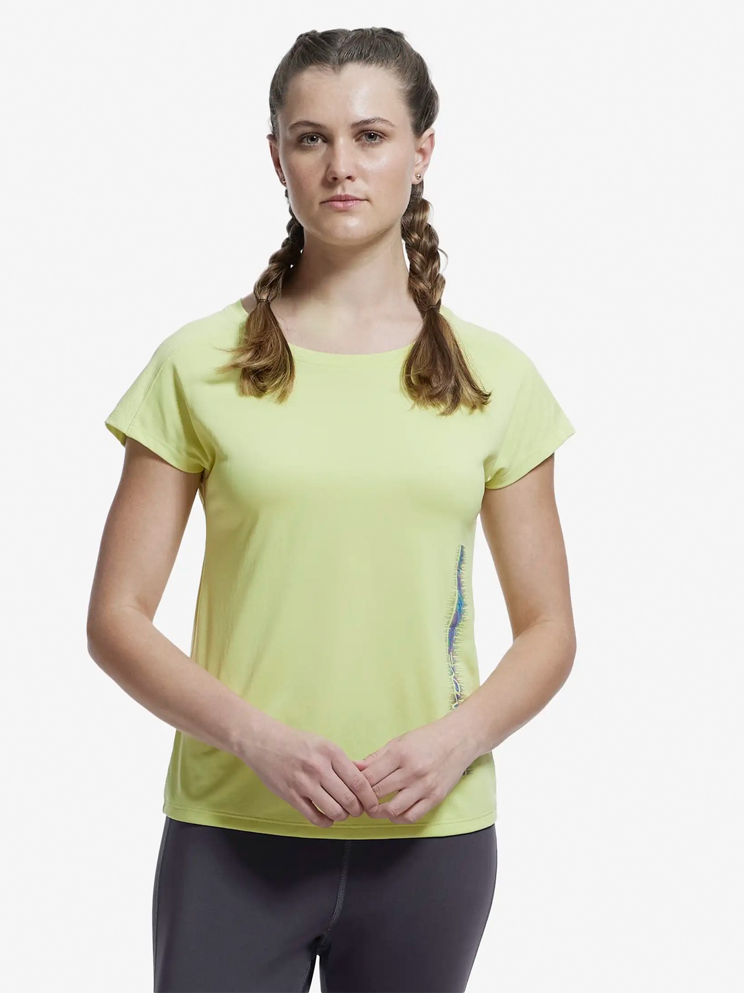 

Jockey Printed Microfiber Fabric Breathable Mesh Relaxed Fit Tshirt-MW34, Green