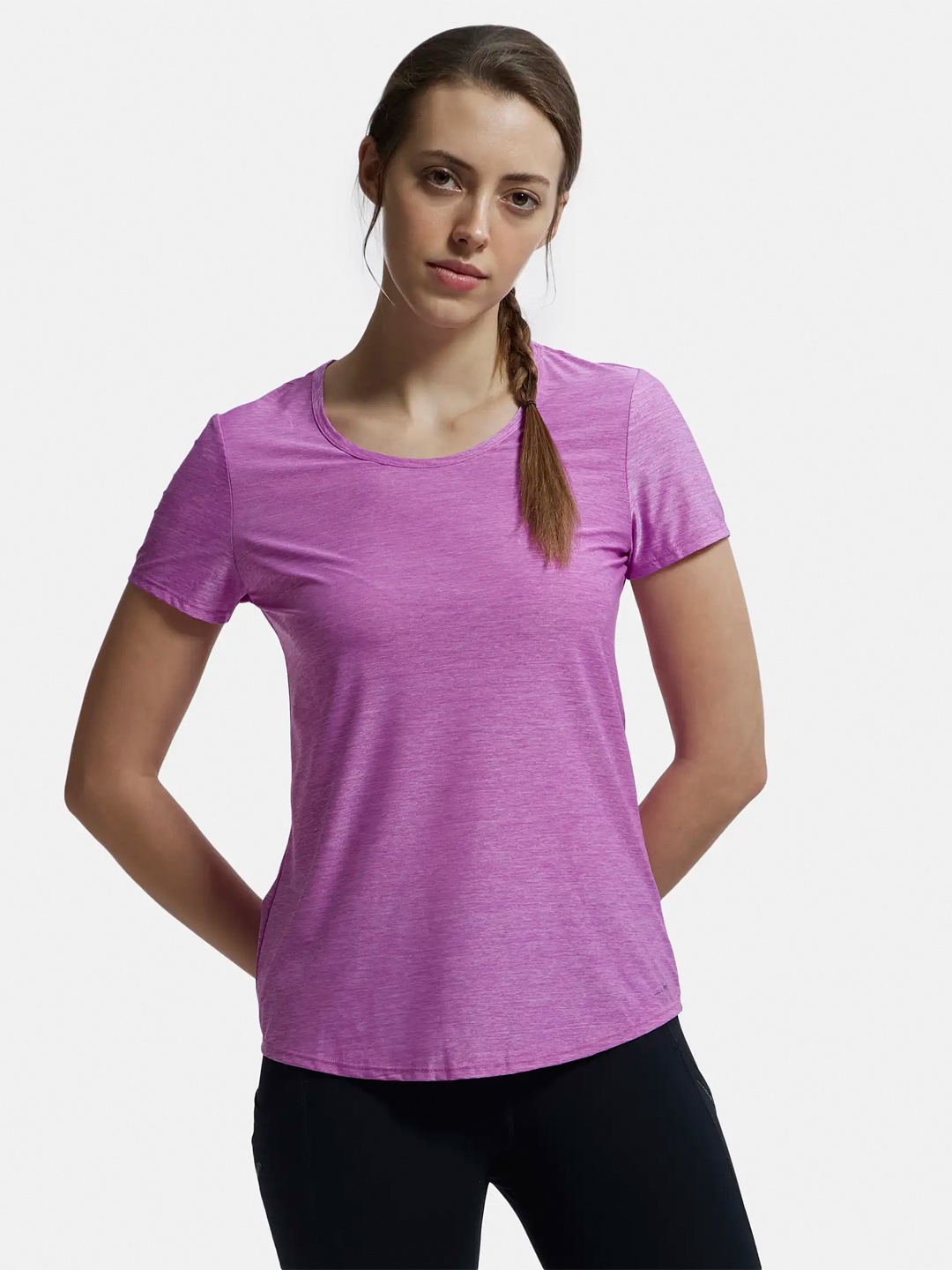 

Jockey Tactel Microfiber Stretch Relaxed Fit T-shirt-AP27, Navy blue