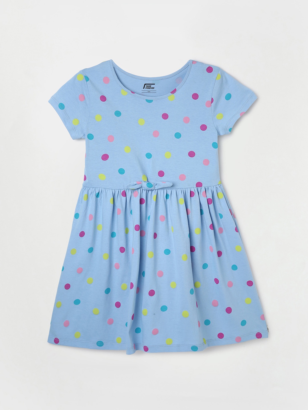 

Fame Forever by Lifestyle Girls Print Fit & Flare Dress, Blue