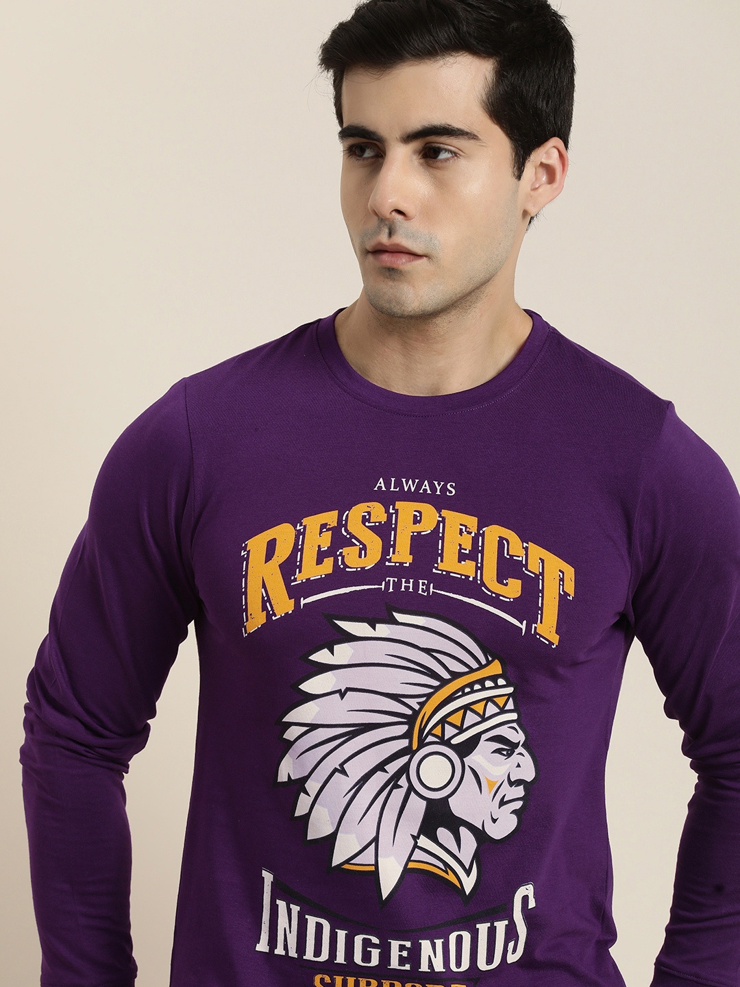 

Difference of Opinion Pure Cotton Printed T-shirt, Violet