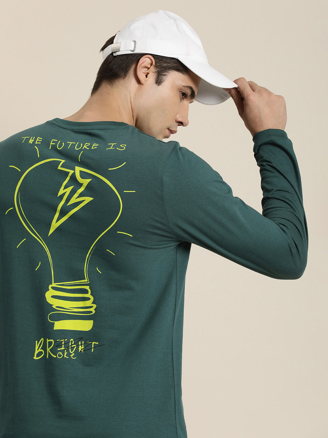 

Difference of Opinion Pure Cotton Printed T-shirt, Green
