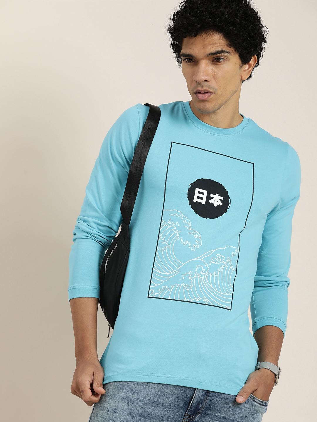 

DILLINGER Pure Cotton Printed T-shirt, Blue