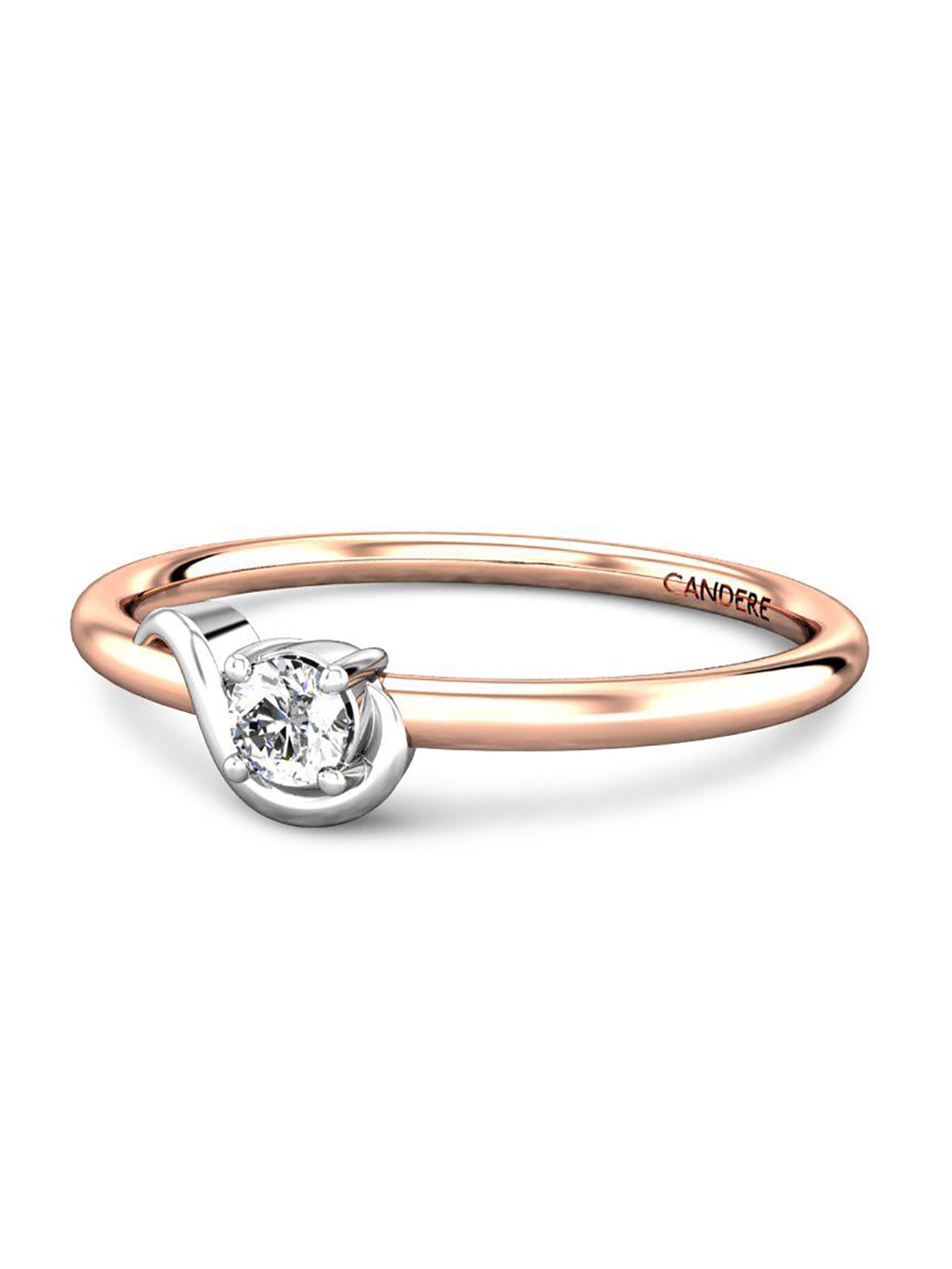 

CANDERE A KALYAN JEWELLERS COMPANY 18KT Rose Gold Diamond Ring - 1.17 g