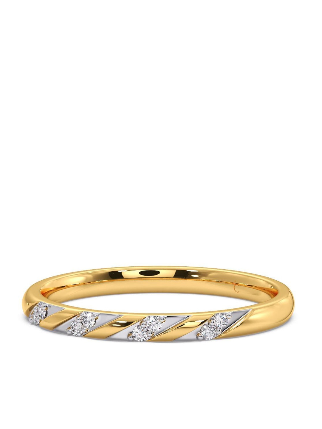 

CANDERE A KALYAN JEWELLERS COMPANY Diamond-Studded 14KT Gold Ring - 1.9 g