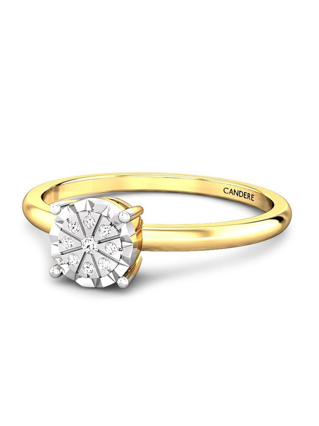 

CANDERE A KALYAN JEWELLERS COMPANY Diamond-Studded 14KT Gold Ring - 1.42 g