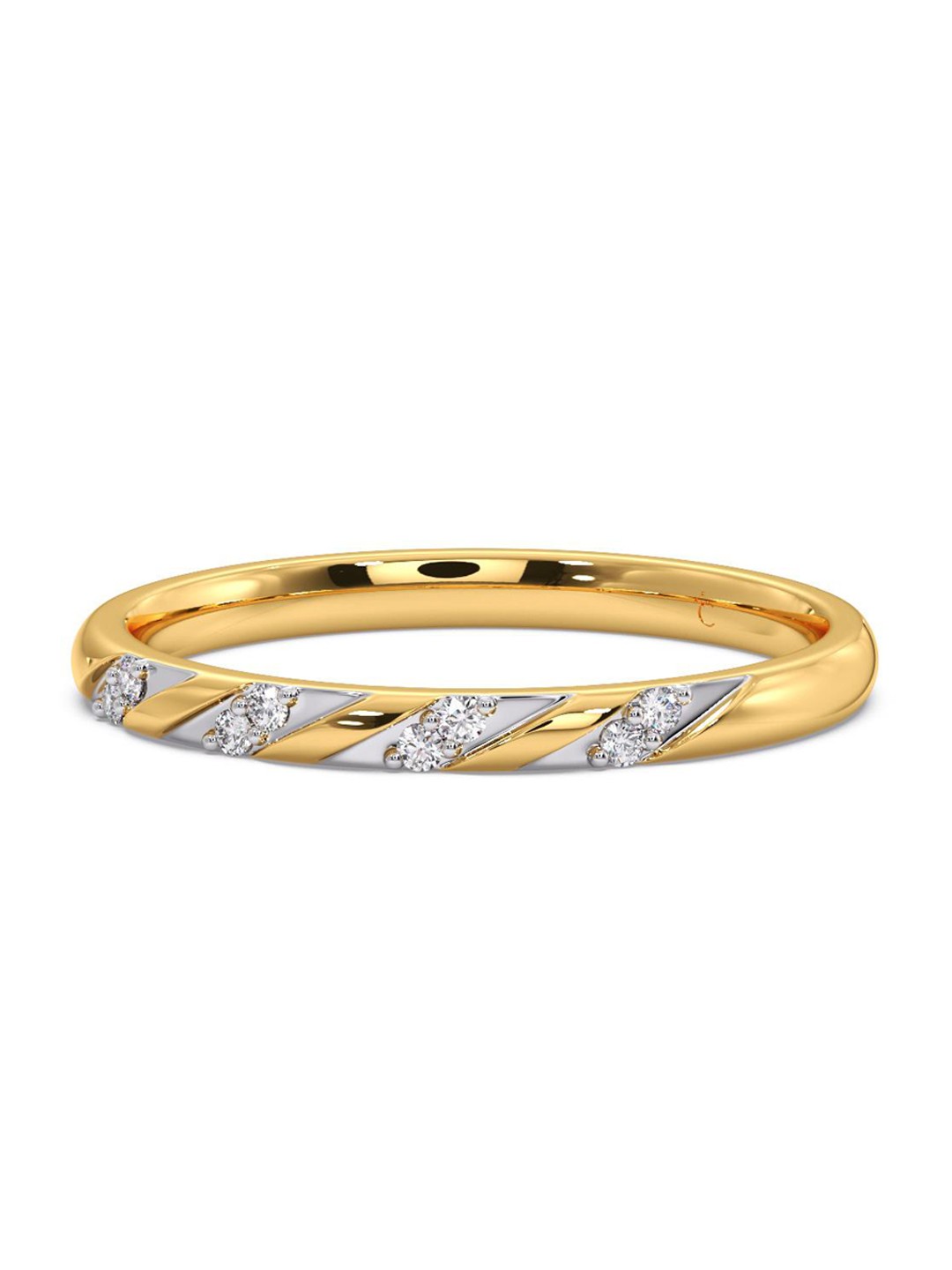 

CANDERE A KALYAN JEWELLERS COMPANY Diamond-Studded 14KT Gold Ring - 1.53 g