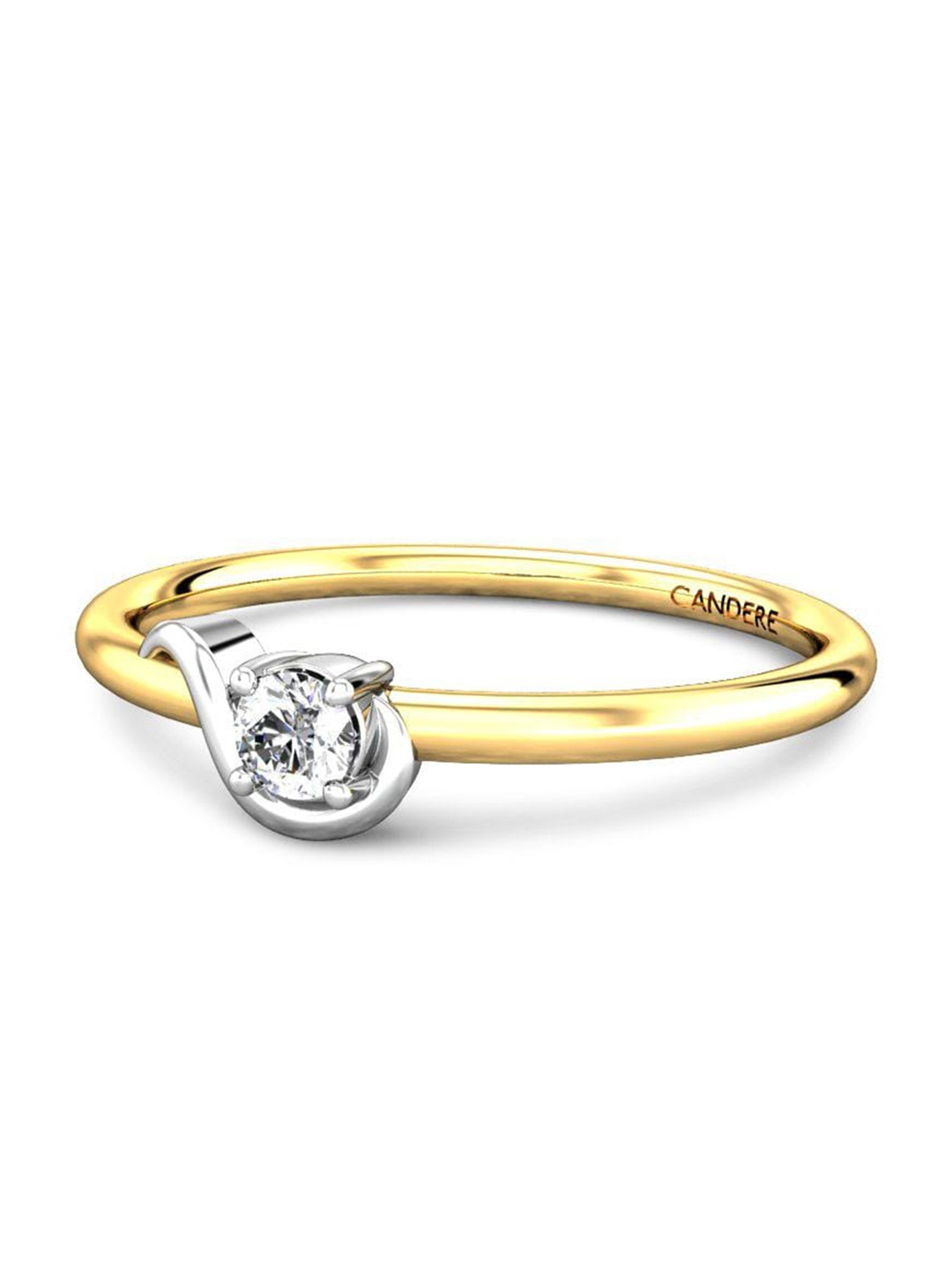 

CANDERE A KALYAN JEWELLERS COMPANY Diamond-Studded 18KT Gold Ring - 1.07 g