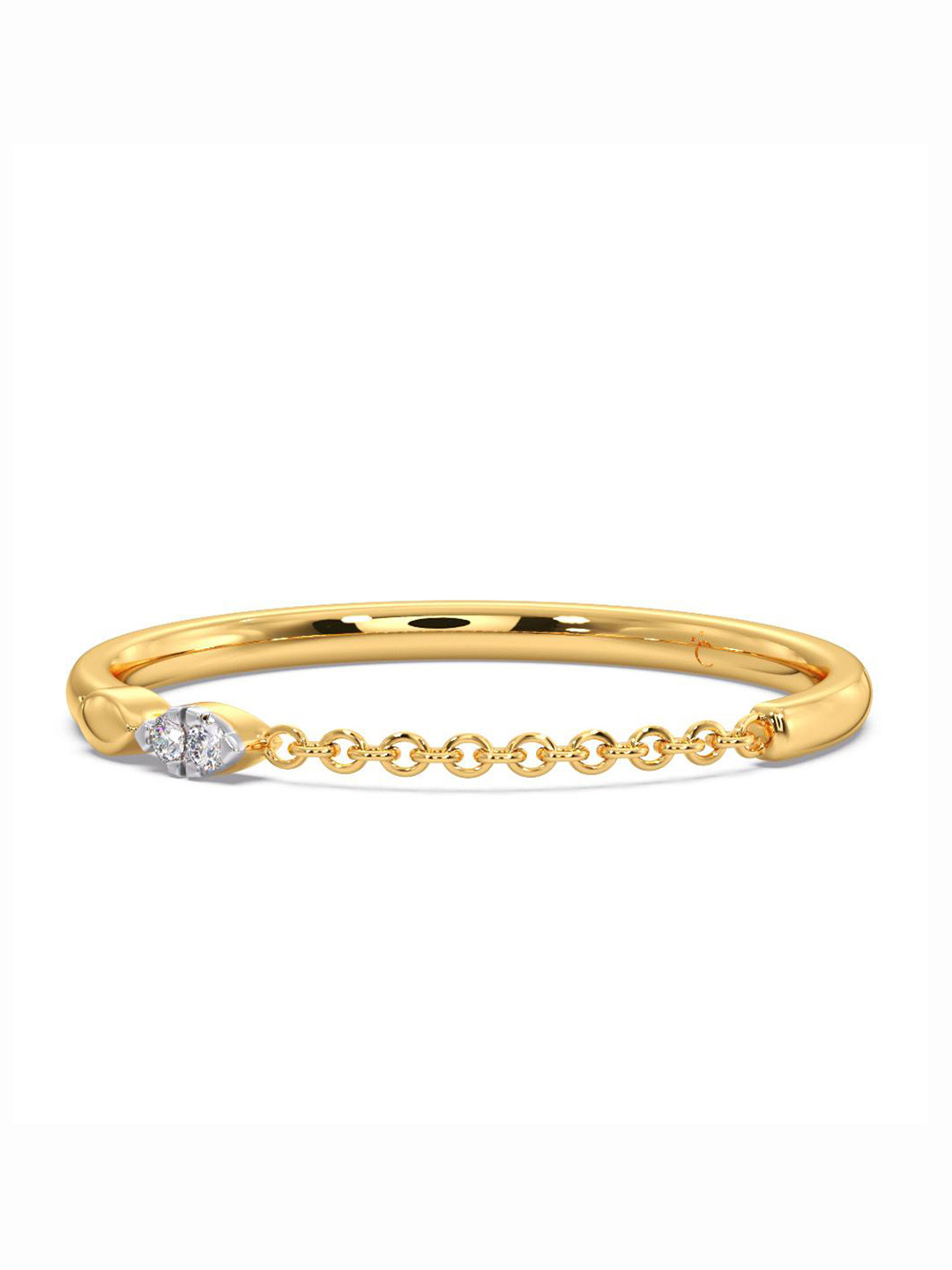 

CANDERE A KALYAN JEWELLERS COMPANY 18KT Gold Diamond Finger Ring 0.8 g