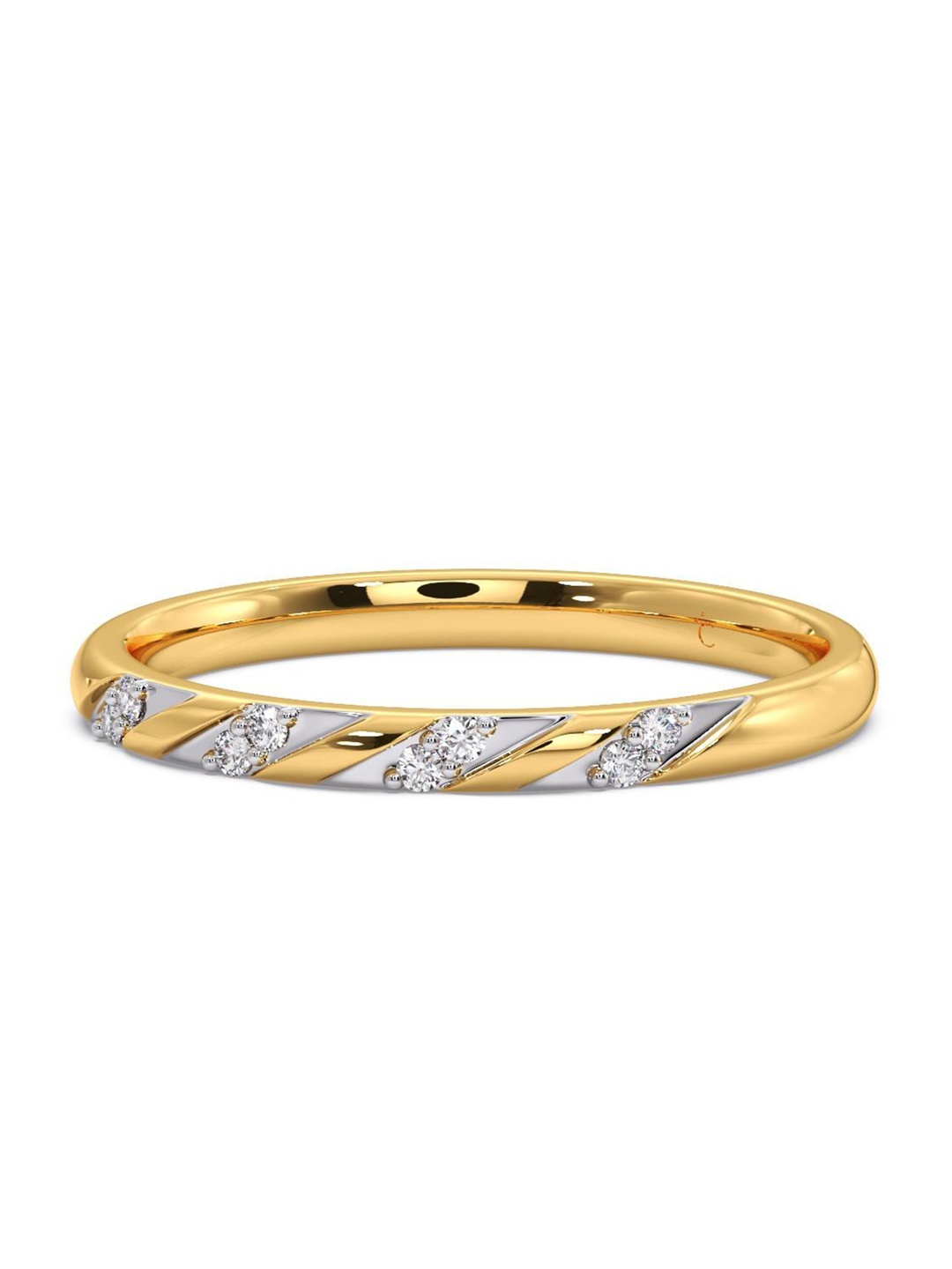 

CANDERE A KALYAN JEWELLERS COMPANY Diamond-Studded 14KT Gold Ring - 1.47 g