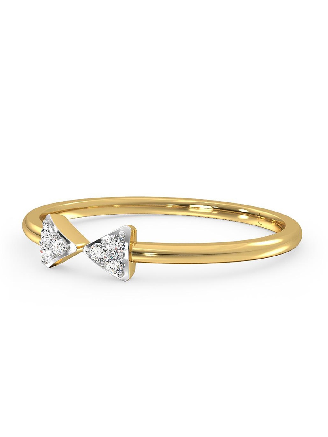 

CANDERE A KALYAN JEWELLERS COMPANY 18KT Gold Diamond Finger Ring 1.11 g