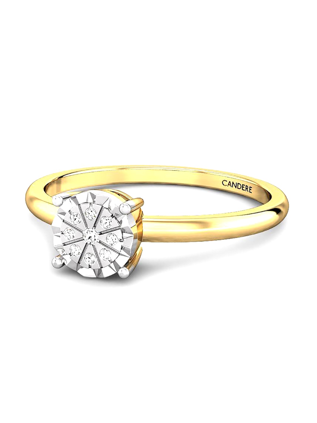 

CANDERE A KALYAN JEWELLERS COMPANY Diamond-Studded 14KT Gold Ring - 1.56 g