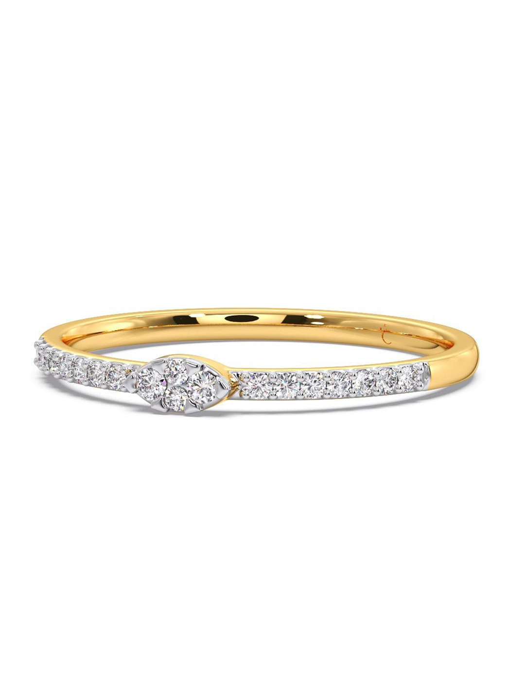

CANDERE A KALYAN JEWELLERS COMPANY Diamond-Studded 14KT Gold Ring - 1 g