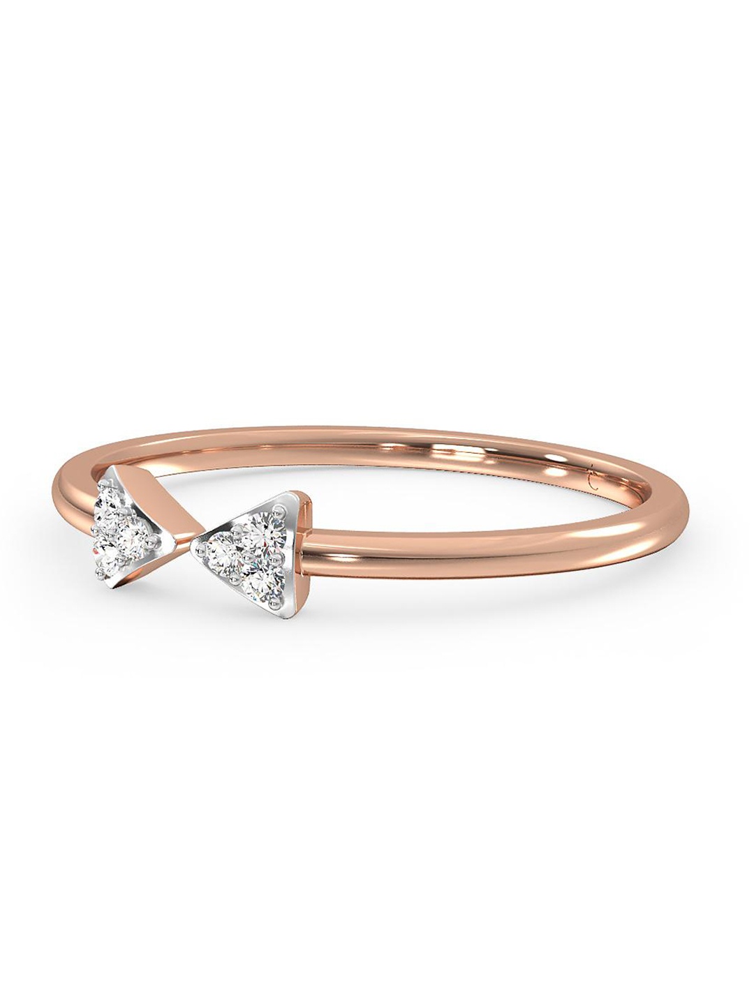 

CANDERE A KALYAN JEWELLERS COMPANY 14KT Rose Gold Diamond Ring - 0.93 g