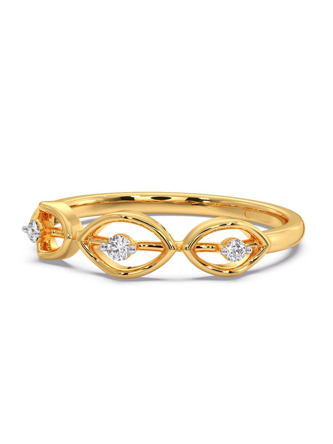 

CANDERE A KALYAN JEWELLERS COMPANY 18KT Gold Diamond Finger Ring- 1.78 g