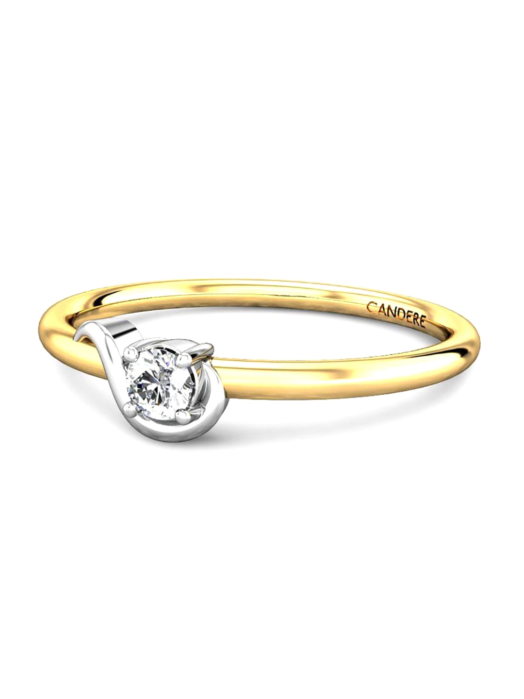 

CANDERE A KALYAN JEWELLERS COMPANY Diamond-Studded 14KT Gold Ring - 1.13 gm