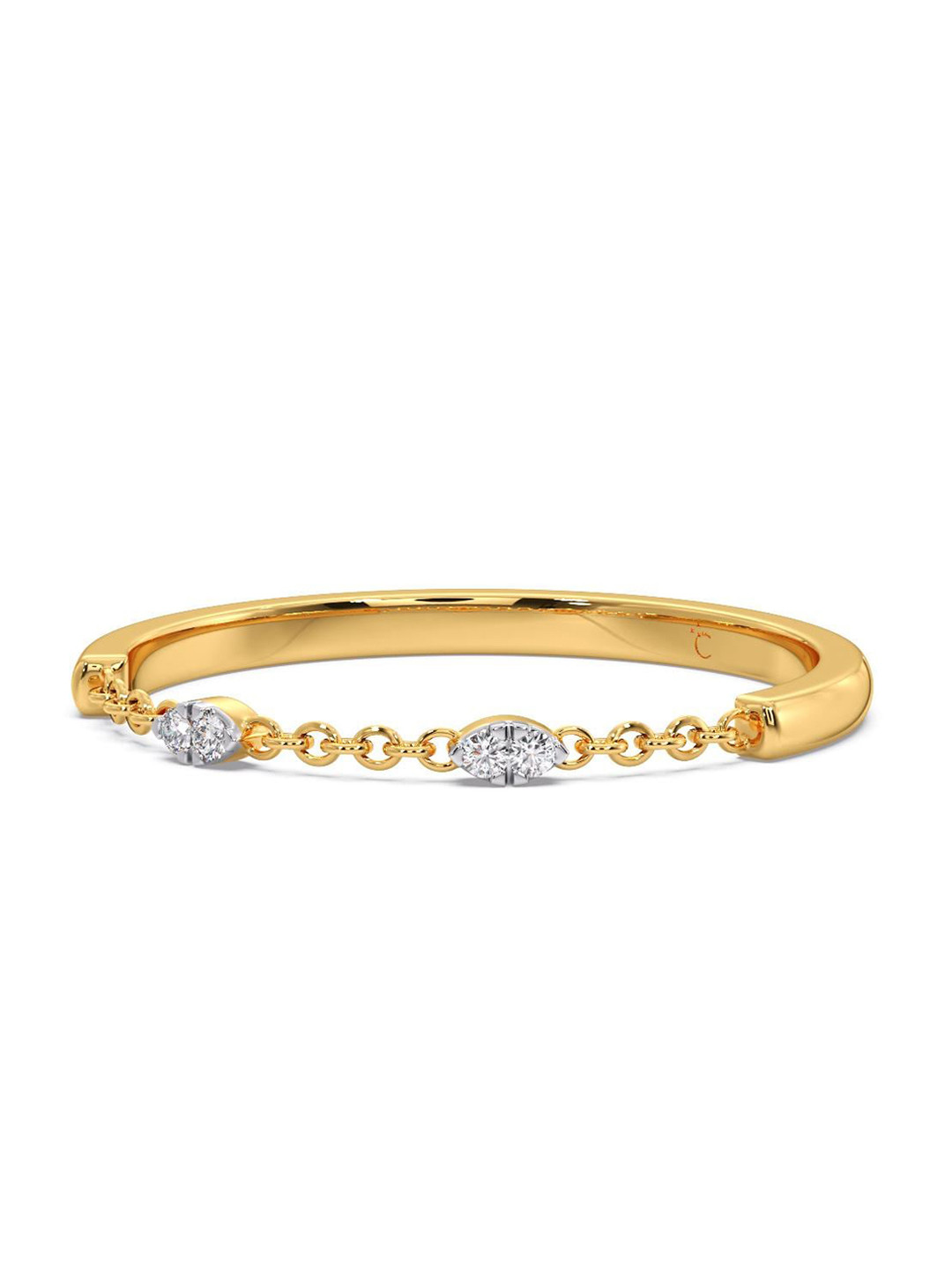 

CANDERE A KALYAN JEWELLERS COMPANY 14KT Gold Diamond Ring - 0.73 gm