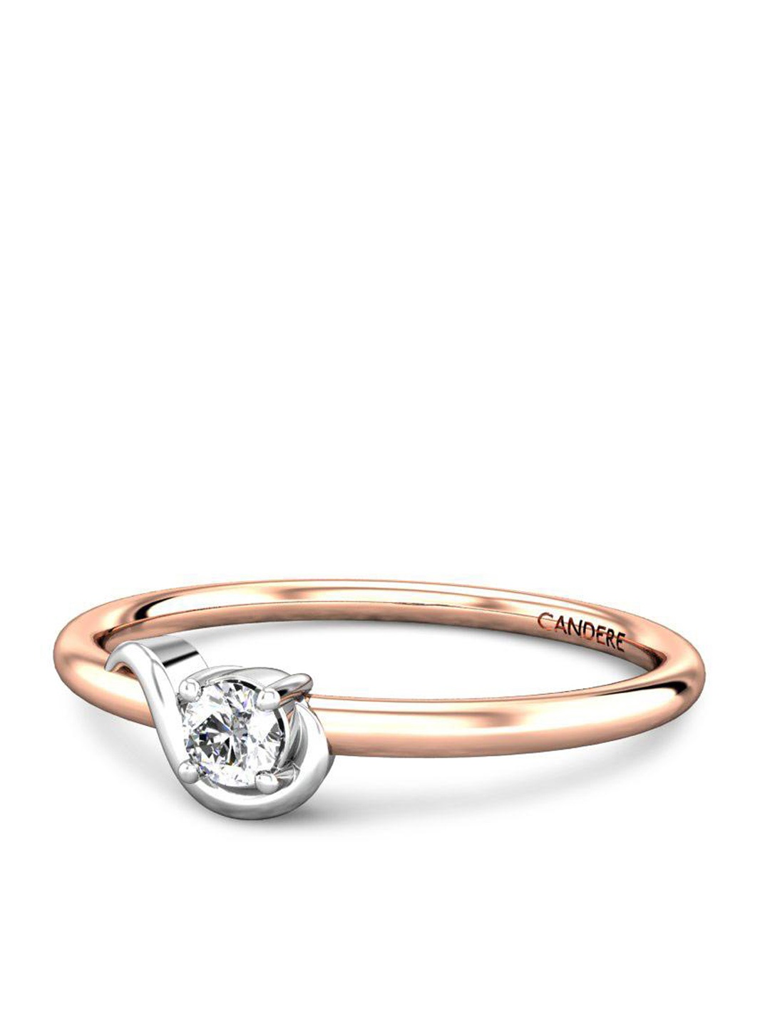 

CANDERE A KALYAN JEWELLERS COMPANY 14KT Rose Gold Diamond Ring - 1.08 gm