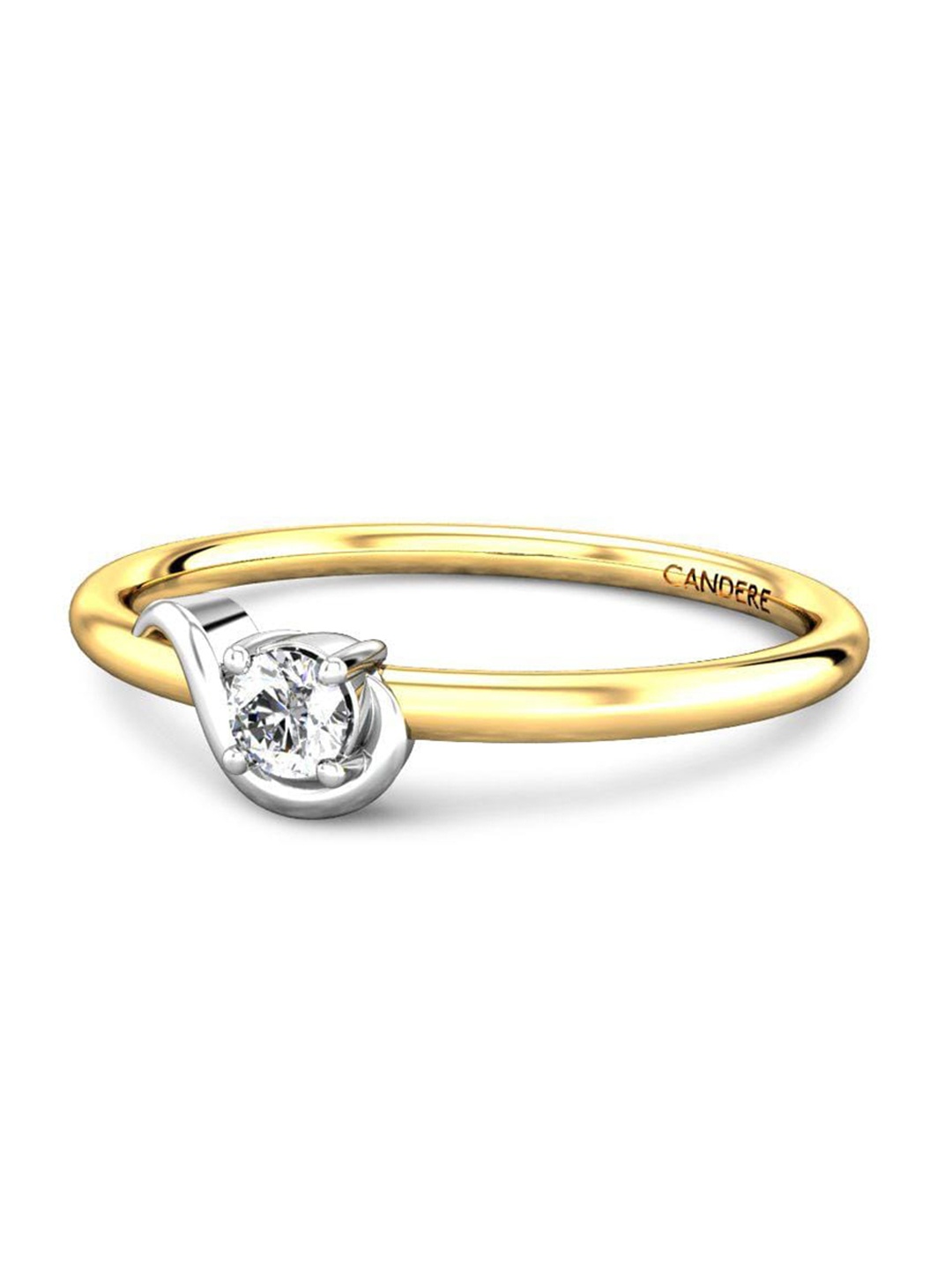 

CANDERE A KALYAN JEWELLERS COMPANY Diamond-Studded 18KT Gold Ring - 1.28 g