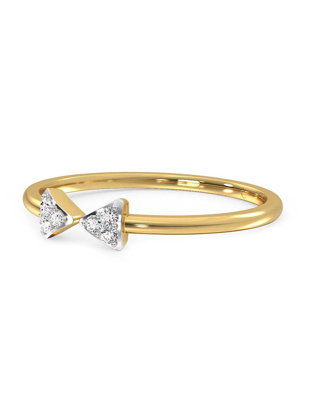 

CANDERE A KALYAN JEWELLERS COMPANY 14KT Gold Diamond Ring - 1.17 gm