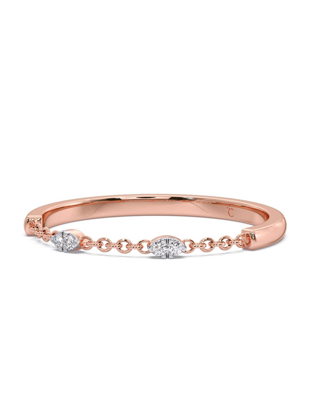 

CANDERE A KALYAN JEWELLERS COMPANY 14KT Rose Gold Diamond Ring - 0.88 g