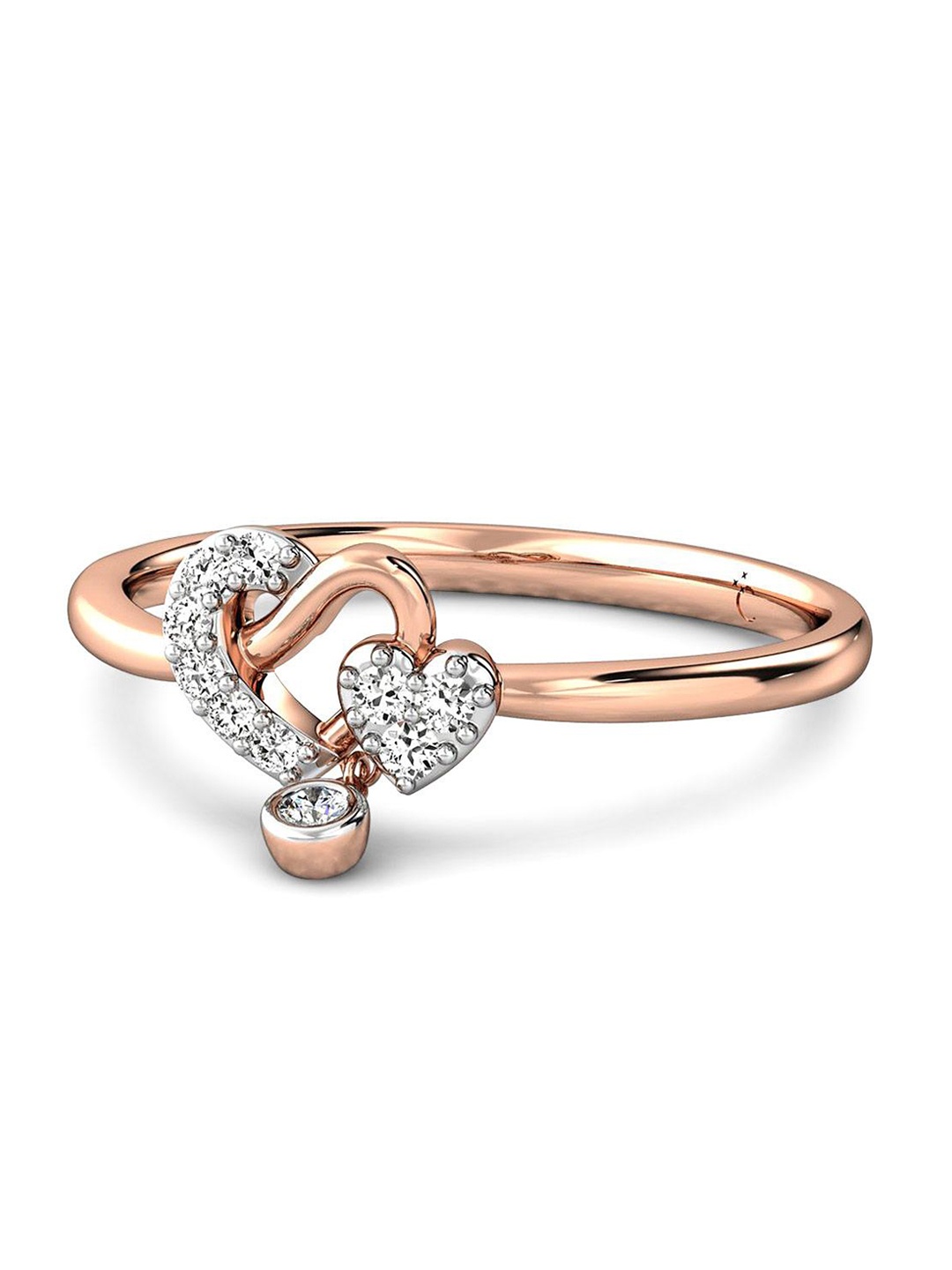 

CANDERE A KALYAN JEWELLERS COMPANY 18KT Rose Gold Diamond Ring - 1.59 gm