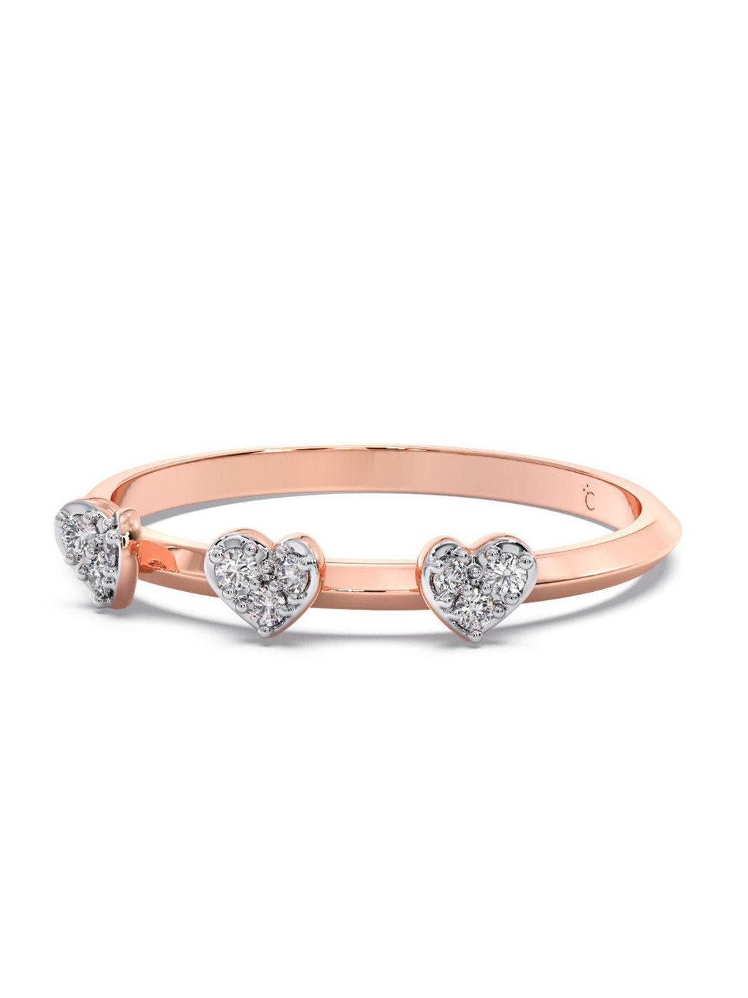 

CANDERE A KALYAN JEWELLERS COMPANY 14KT Rose Gold Diamond Ring - 1.16 gm