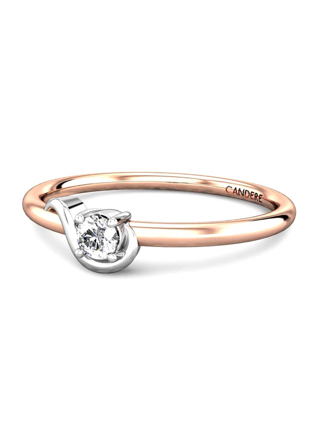 

CANDERE A KALYAN JEWELLERS COMPANY Diamond-Studded 14KT Rose Gold Ring - 0.94 g