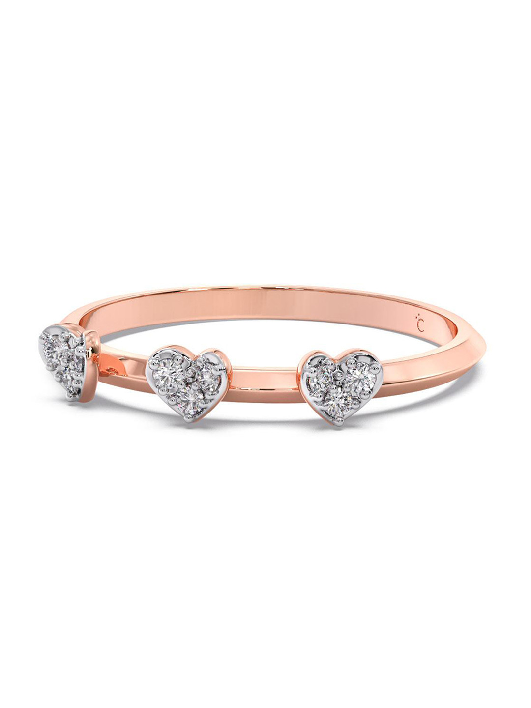 

CANDERE A KALYAN JEWELLERS COMPANY 14KT Rose Gold Diamond Ring - 1.19 g