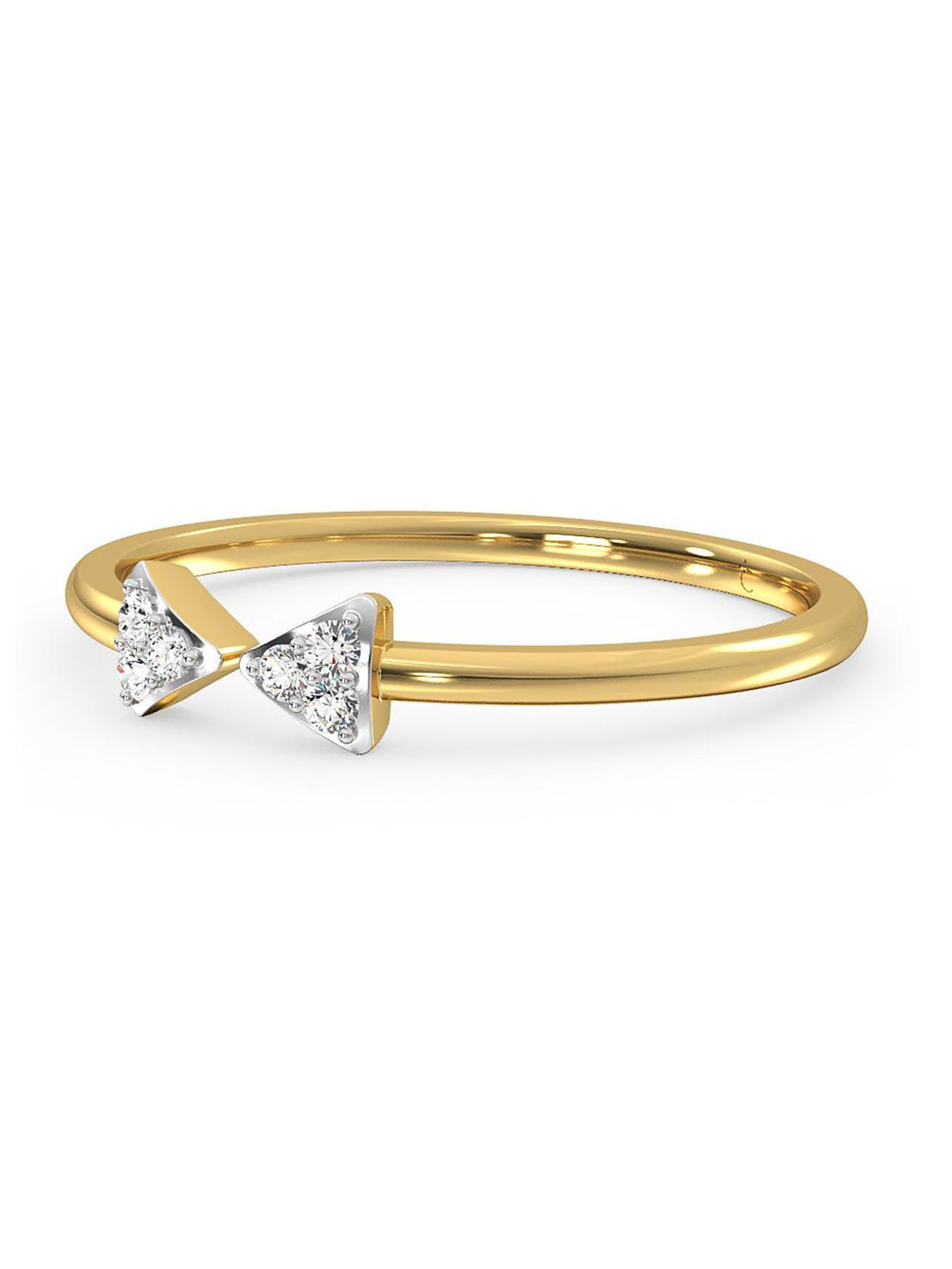 

CANDERE A KALYAN JEWELLERS COMPANY 18KT Gold Diamond Finger Ring- 1.34 g
