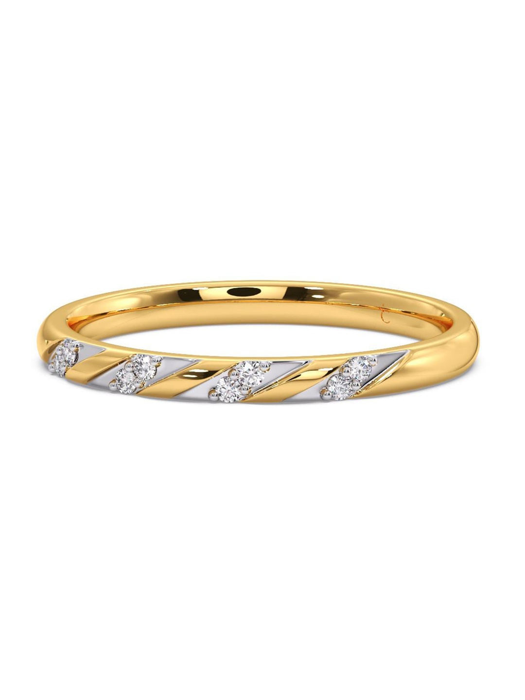 

CANDERE A KALYAN JEWELLERS COMPANY Diamond-Studded 18KT Gold Ring - 1.91 g, Yellow