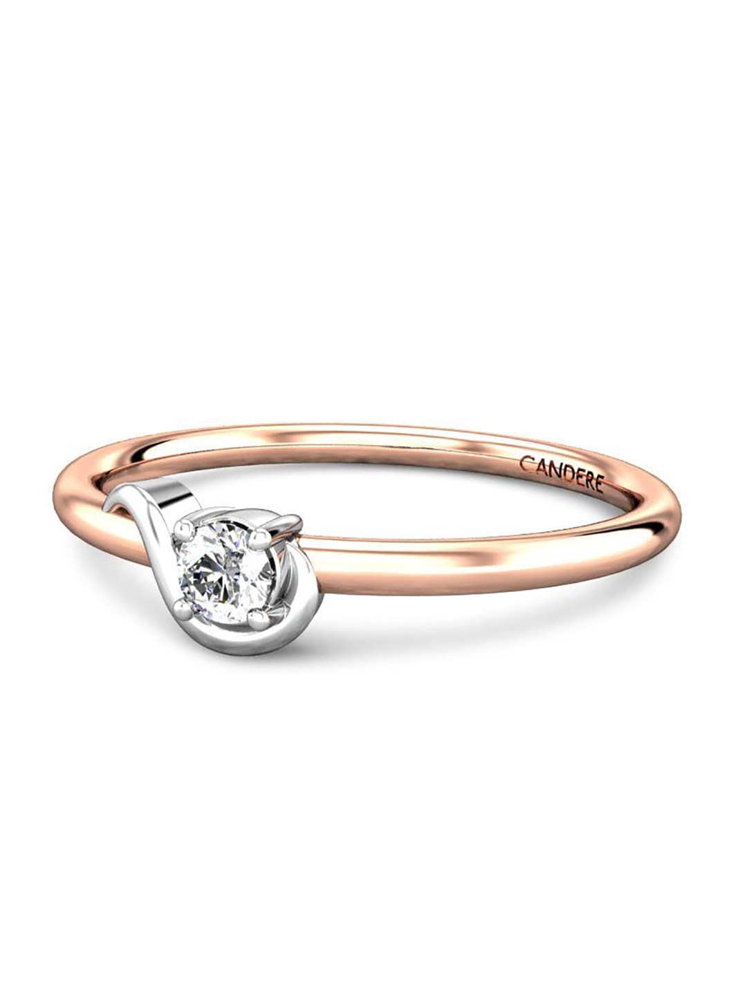 

CANDERE A KALYAN JEWELLERS COMPANY Diamond-Studded 14KT Rose Gold Ring - 1.19 g