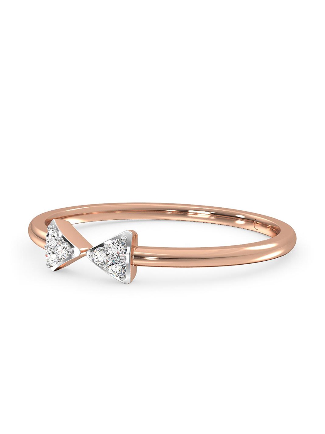 

CANDERE A KALYAN JEWELLERS COMPANY Men Diamond-Studded 14KT Rose Gold Ring - 0.98 g