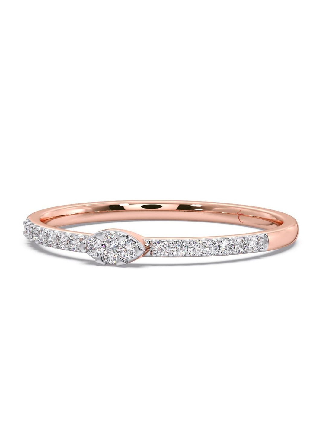 

CANDERE A KALYAN JEWELLERS COMPANY 18KT Rose Gold Diamond Ring - 1.41 gm