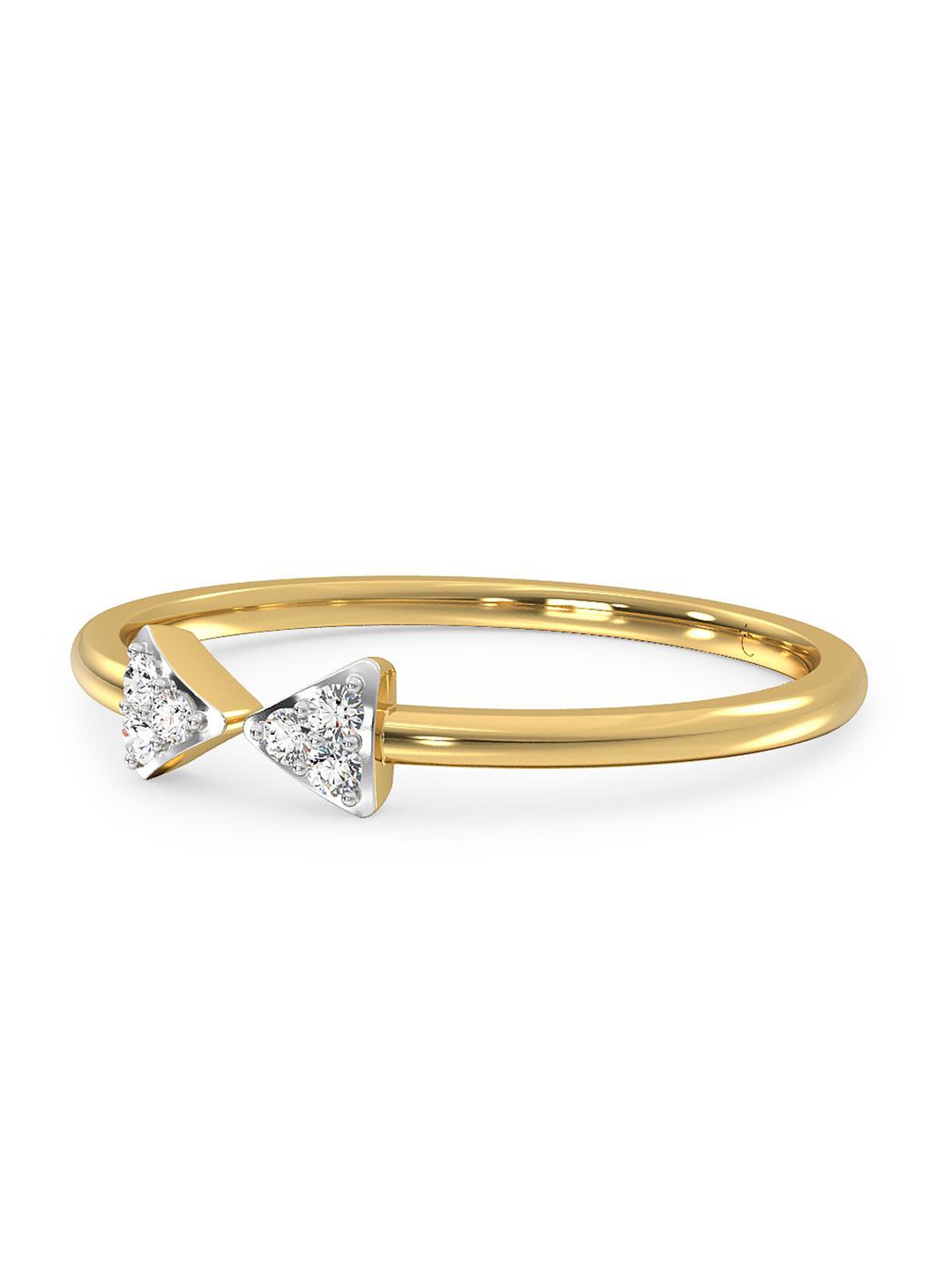 

CANDERE A KALYAN JEWELLERS COMPANY Men Diamond-Studded 18KT Gold Ring - 1.18 g