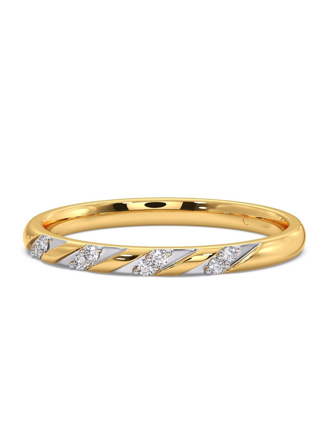 

CANDERE A KALYAN JEWELLERS COMPANY Diamond-Studded 18KT Gold Ring - 1.81 g