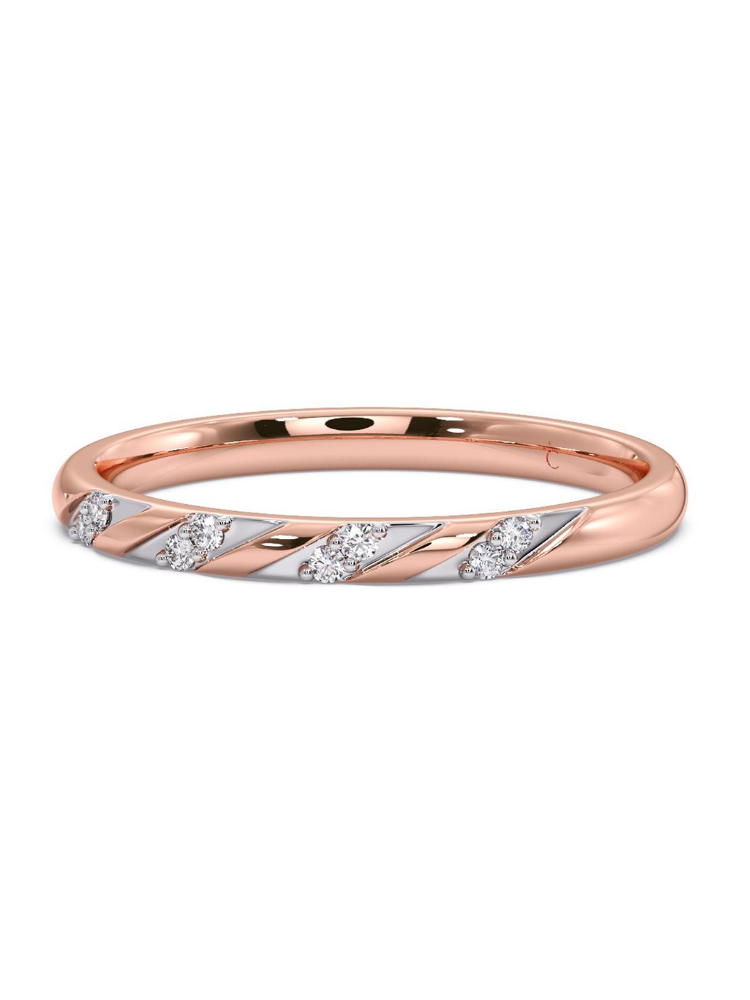 

CANDERE A KALYAN JEWELLERS COMPANY 14KT Rose Gold Diamond Ring - 1.85 g