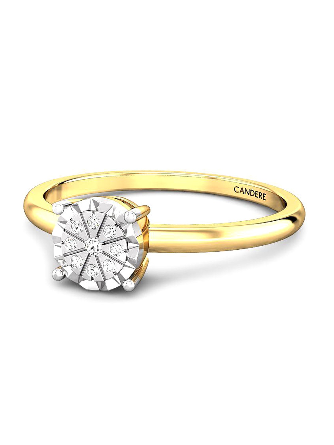 

CANDERE A KALYAN JEWELLERS COMPANY 14KT Gold Diamond Ring - 1.39 g
