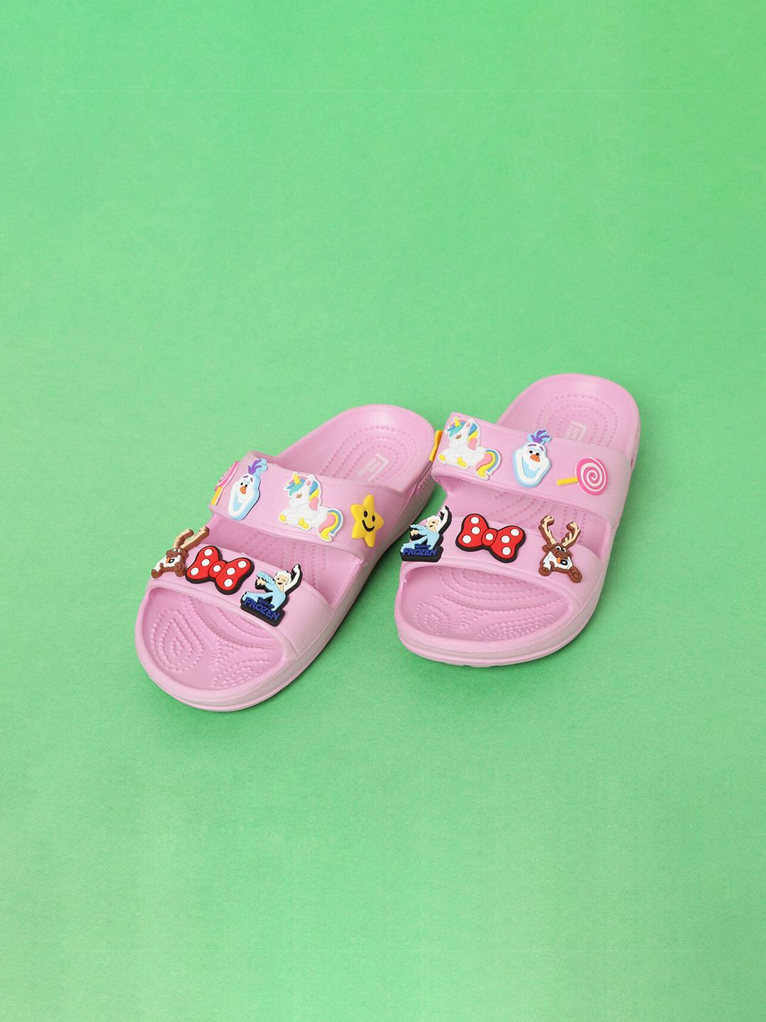 

Fame Forever by Lifestyle Girls Self Design Rubber Sliders, Pink