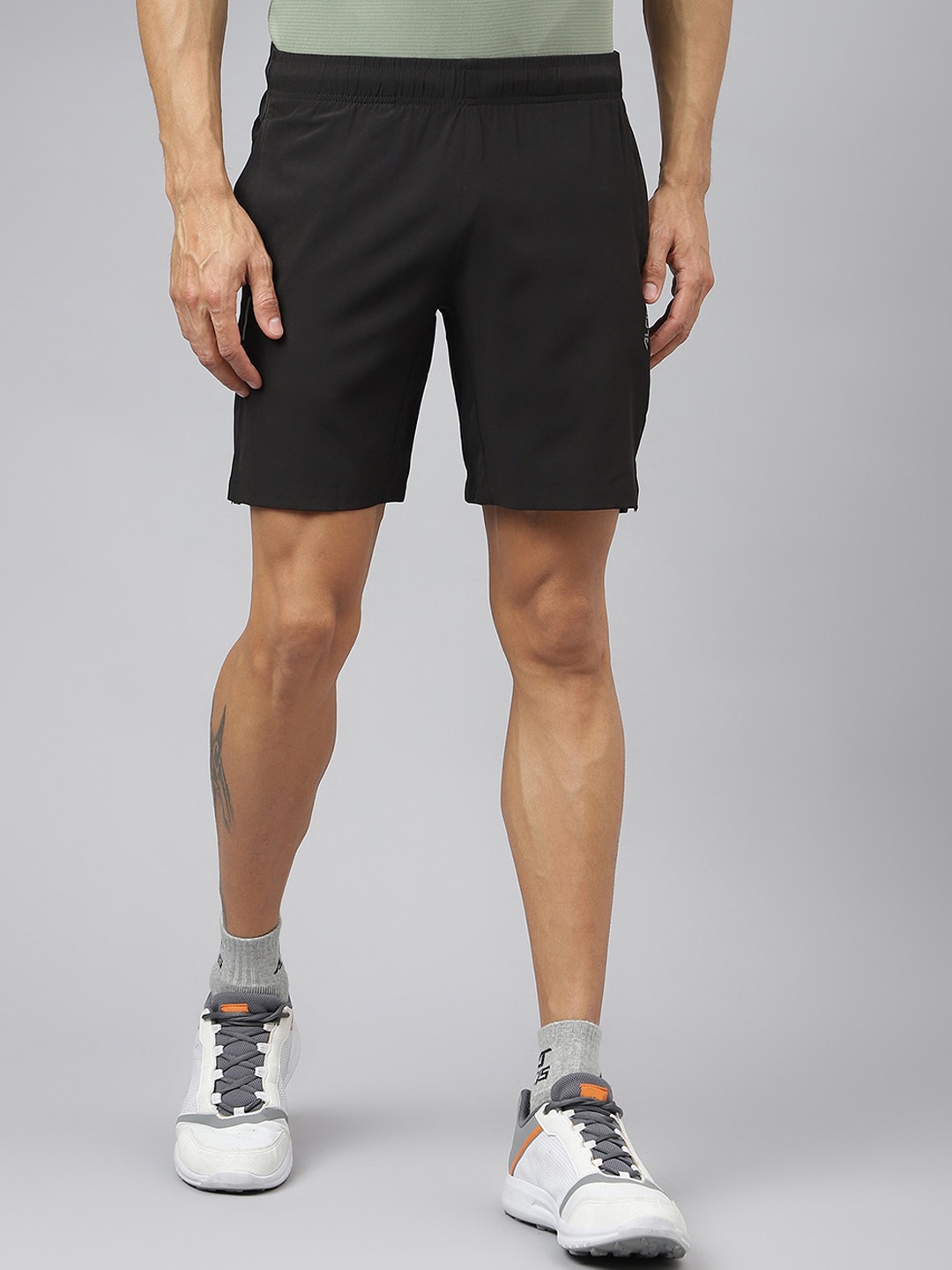 

Alcis Men Train-Tech Anti-Static Slim-Fit Running Shorts, Black